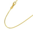 thumbnail image 2 of JewelStop 14k Solid Yellow Gold 0.8 Mm Octagonal Snake Chain 24" Lobster Claw Clasp, 2 of 5