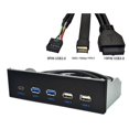 thumbnail image 5 of 5.25 inch Usb3.1 Gen2 Front Panel Usb Hub 2 Ports Usb3.0+2 Ports Usb2.0+1 Port Type-C with Type-E Co, 5 of 5
