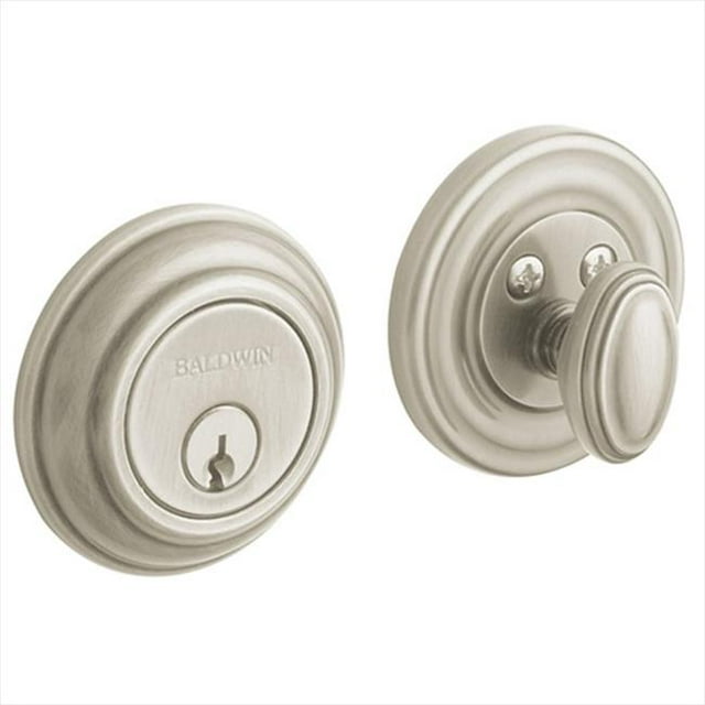 Baldwin Hardware 8231.150.PAT Traditional 2.5 in. Deadbolt in Satin Nickel