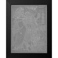 thumbnail image 2 of Vision Studio 12x14 Black Modern Framed Museum Art Print Titled - City Map of Boston, 2 of 5