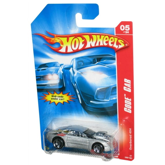 Hot Wheels Code Car 05/24 (2006) Silver Overbored 454 Car 089/180
