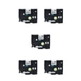 thumbnail image 3 of Guardoinrt Label Printer Tape Portable Oilproof Anti-rust Shopping Mall Clothes Shop PET Maker Ribbon Replacement for P-Touch Black on White 5Set, 3 of 6