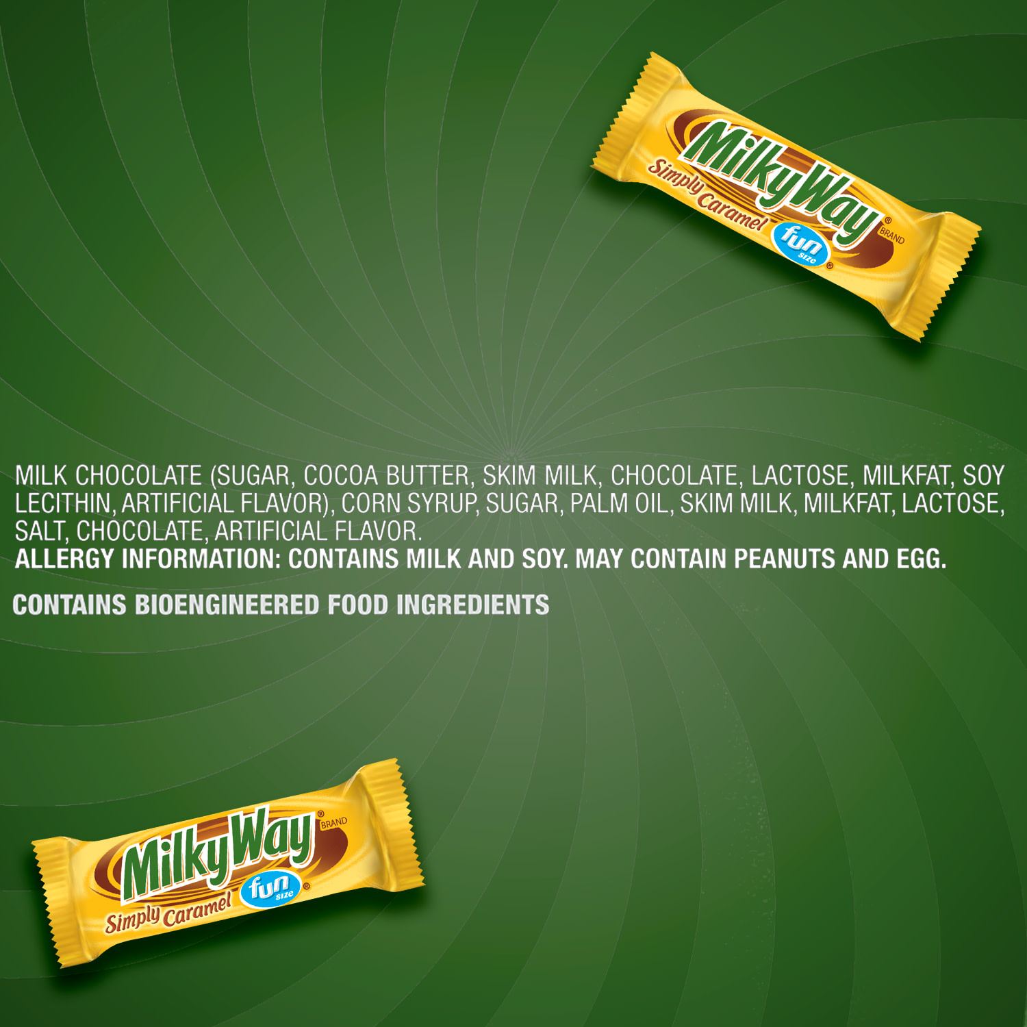 Milky Way Fun Size Caramel Milk Chocolate Candy Bars - 10.73 oz Bag