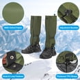 thumbnail image 4 of Unique Bargains Couvre-Chaussures Imperméables pour Jambes Randonnée Vert Olive m, 4 of 6