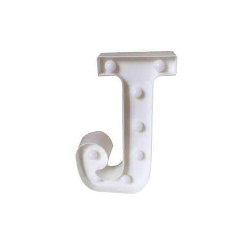 

Thinsont Luminous 26 English Alphabet Light Night Lamp Wedding Party Room Letter Decor letter J