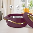 thumbnail image 3 of Casserole Set Kitchen Item Pearl Inner Stainless Steel Casserole Set of 1 1500 ml Maroon, 3 of 6