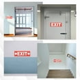 thumbnail image 4 of Uxcell 6Pcs Exit Signs with Left Arrow Signs Stickers,11.8x3.93 Inch Vinyl Self-Adhesive Sticker Paper for Indoor Outdoor Business Office Warehouse Workplace Stores,White, 4 of 6