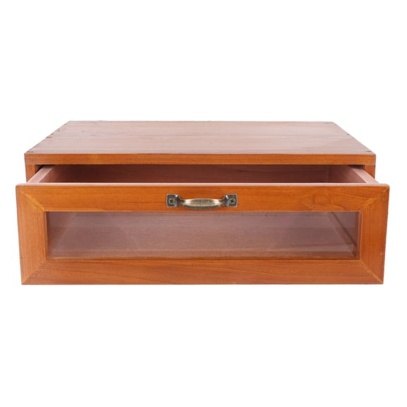 WRITWAA Wooden Monitor Riser Stand with Iron Desktop Storage Box Assorted Color for Home Use