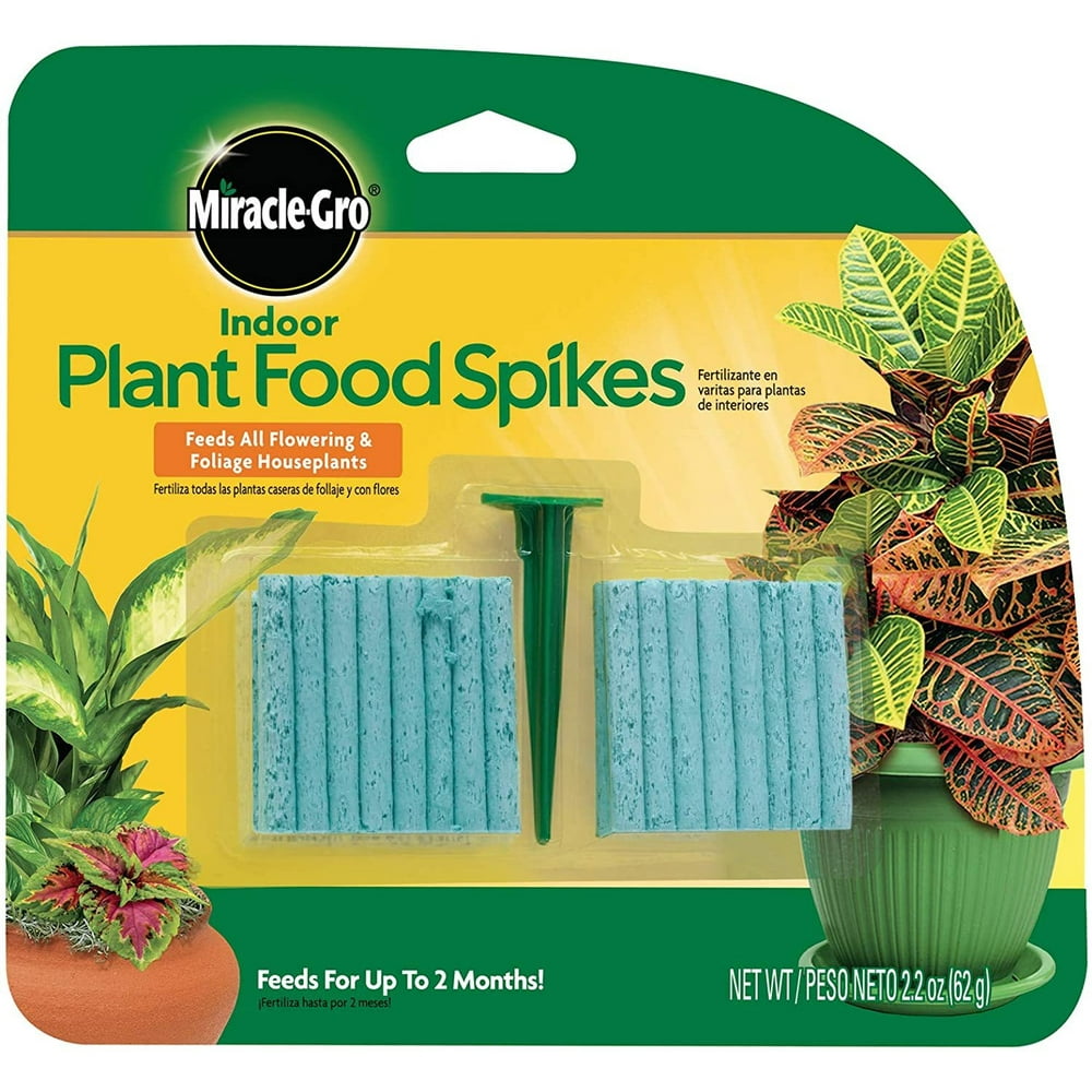 MiracleGro Indoor Plant Food Spikes, Includes 48 Spikes Continuous