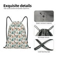 thumbnail image 4 of Gaeub Winter Woodland Friends Drawstring Backpack Bag Sport Gym Sackpack Heavy Duty String Backpack for Men Women-Small, 4 of 6