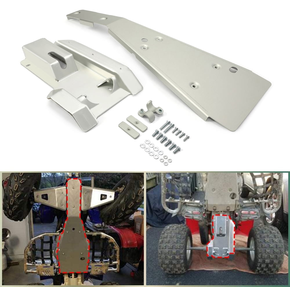 Aluminum Full Chassis Skid Plate Glide Frame Compatible With 1999-2014 HONDA TRX400EX 400X ATV 