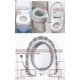 thumbnail image 3 of Bathroom Toilet Seat Cover Pad with Handle Toilet Lid Cover Cushion Soft Thicker Stretchable Washable Oval Toilet Seats, 3 of 3