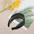 thumbnail image 6 of Unique Bargains 1 Pc Dot Pattern Headband 5.91"x4.33" Black, 6 of 6