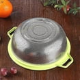 thumbnail image 3 of Stainless Steel Colander With Handle and Legs, Large Metal Green Strainer for Pasta, Spaghetti, Berry, Veggies, Fruits, Noodles, Salads, 5-quart 10.5, 3 of 4