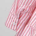 thumbnail image 4 of Aayomet Women's Long Sleeves Maxi Dress Long Sleeve V Neck Button Down Loose Flowy Tiered Mini Dress with Belt,Pink L, 4 of 5