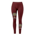 thumbnail image 3 of TINZ Leggings For Women Workout Out Leggings Christmas Print Color Block Pants Soft Stretchy Leggings Womens Leggings And Leggings for Women plus Size Work Leggings, 3 of 3