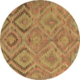 thumbnail image 1 of Ahgly Company Indoor Round Southwestern Brown Country Area Rugs, 4' Round, 1 of 4