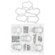 thumbnail image 3 of Sellos transparentes reutilizables, de material saludable, con patrón único y de amplia aplicación para proyectos de manualidades., 3 of 14