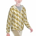 thumbnail image 2 of Cauagu Cartoon Honey Pot Bee Sunflower Print Sun Protection Jacket for Teen,Full-Zipper Long Sleeve Sun Shirts with Pockets UV Hoodie Shirts Outdoor Athletic Jacket-Small, 2 of 7