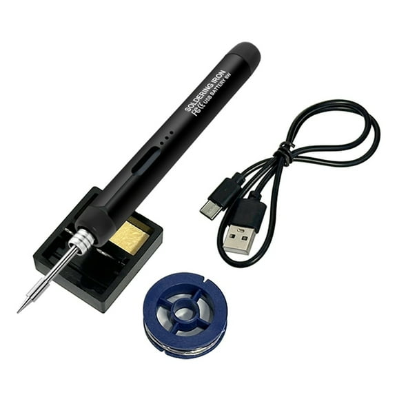 5V Fast Charging Lithium Built-in Wireless Soldering Iron Set Portable Repair Welding Tools Black