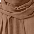 thumbnail image 5 of UTSJKR Mens Floor‑Length Wrapped Scarf Collar Cape Cloak Lightweight Wrinkle Fabric for Medieval Wanderer Larp Cosplay Festival Costume Accessory Coffee L, 5 of 6