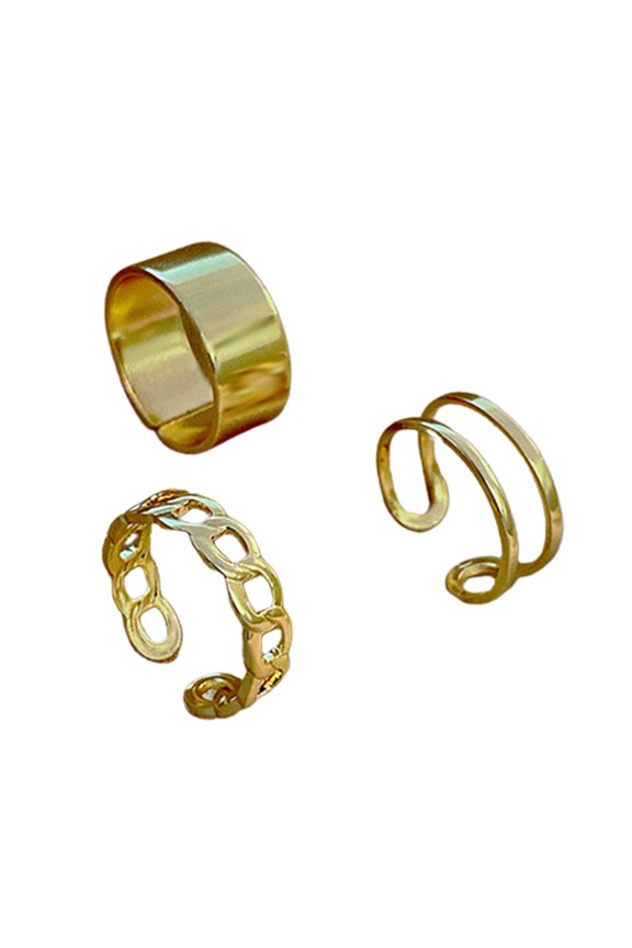 3pcs Set Stackable Finger Rings Stackable Ring Gift Punk Knuckle Accessory