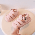 thumbnail image 4 of Zapatos de bebé recién nacido de verano de estilo coreano a la moda, sandalias Unisex de diseño Simple transpirables de fondo suave para niños de 1 a 3 años, 4 of 4