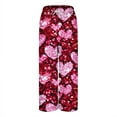 thumbnail image 4 of Flannel Pajama Pants Women Fluffy Fleece Lounge Pants Fuzzy Warm Pj Bottoms Cute Love Heart Graphic Loungewear Pant, 4 of 4