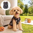 thumbnail image 2 of Fall Decor Dog Vest Costume,Soft Breathable Pumpkin Ghost Printed Festive Outfit Dog Shirts for Small Dogs,Holiday Party Clothes for Outdoor Event Celebration,Black, 2 of 9