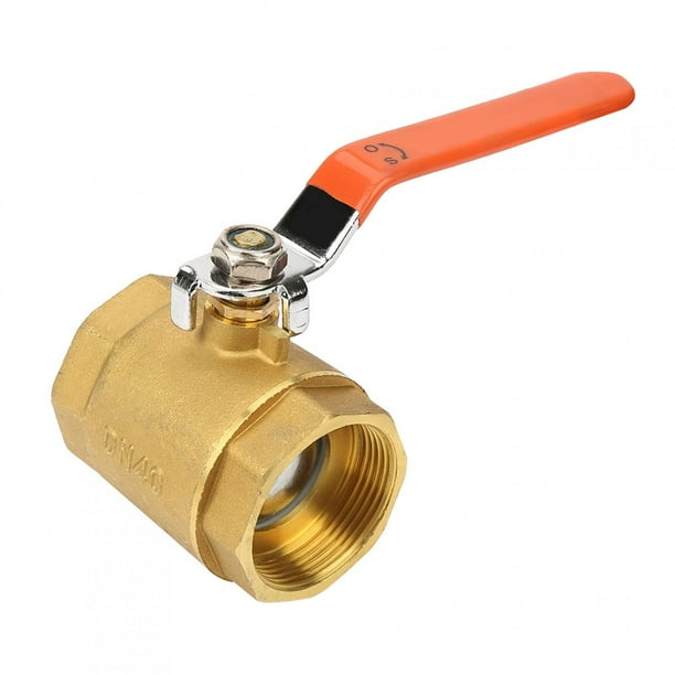 Válvula de bola de latón, 1 pieza DN40 1-1/2"BSP Válvula de cierre de latón Válvula de bola Claridad notable Jadeshay A