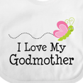 thumbnail image 4 of Inktastic I Love My Godmother Girls Baby Bib, 4 of 4