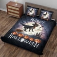 thumbnail image 3 of Happy Halloween German Shorthaired Pointer Witch Pumpkins Bats Quilt Bedding Set GSP Lover Dog Gift 1 Blanket Bed Cover 2 Pillowcases - 13012, 3 of 5