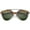 Tortoise-Gunmetal / Green, variant on sunglassLA - High Fashion Two-Toned Pantos Crossbar Tinted Lens Aviator Sunglasses - 52mm