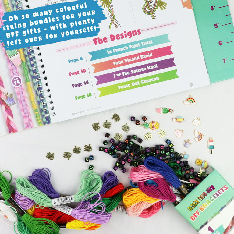 Friendship Bracelet Making Beads Kit, Letter Beads, 22 Multi-Color Emb –  ToysCentral - Europe