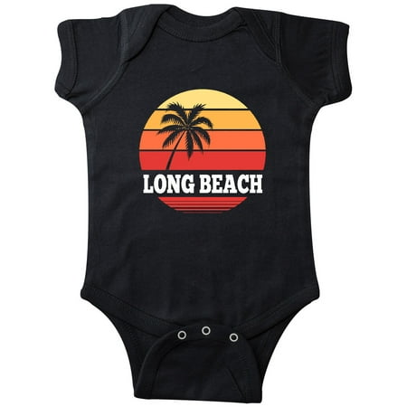 

Inktastic Long Beach California Retro Sunset Gift Baby Boy or Baby Girl Bodysuit