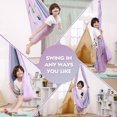 thumbnail image 4 of Friendly Cuddle Indoor Sensory Swing for Kids Indoor Outdoor – Double-Layer & 360° Swivel, Calming Compression Therapy Swing Hammock for Adults with All Hardware, 4 of 12