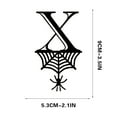 thumbnail image 1 of Spider Halloween Decoration Hang Tag Set with 26 Iron Letters 5.3 cm x 9 cm, Black Rope Included, 1 of 4