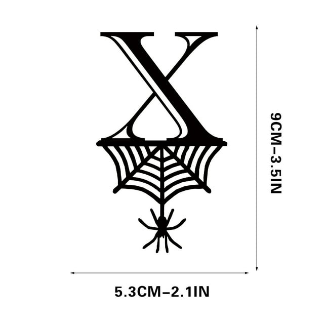 Halloween 26 Letter Decoration Hang Tag, Spider Hang Tag