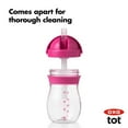 thumbnail image 4 of OXO Tot Transitions Straw Cup 9 Oz - 2 Pack - Pink, 4 of 6