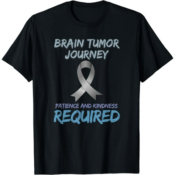 Brain Tumor Journey: Patience and Kindness, Required T-Shirt mens t hirt men，black，women，misfits，journey ，boys