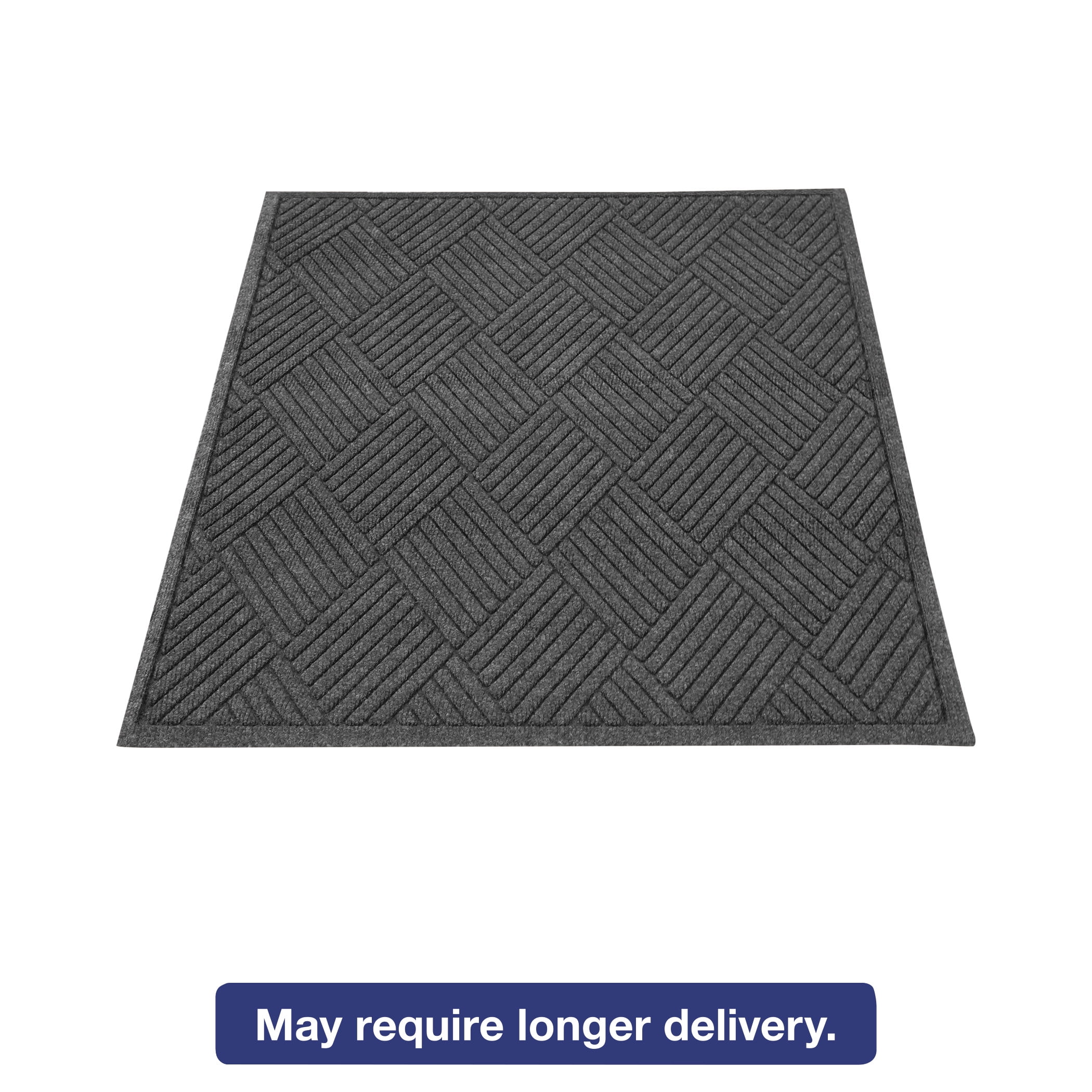 Guardian EcoGuard Diamond Floor Mat, Rectangular, 24 x 36, Charcoal