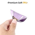 thumbnail image 6 of OFFCURVE for Toyota Key Fob Cover,Special Soft TPU Key Case Protector Compatible with 2018-2024 RAV4 Camry Avalon Corolla Highlander C-HR Prius(only for Keyless go),Purple Sliver, 6 of 7