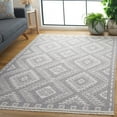 thumbnail image 2 of SAFAVIEH Prairie Ethelbert Geometric Area Rug, Grey/Ivory, 4' x 6', 2 of 11