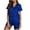 Dark Blue-Heart, variant on GERsome Womens Silk Satin Pajamas Sets Soft Loungewear Two-Piece Sleepwear Short Sleeve Button-Down Tops and Shorts Pj Set S-3XL