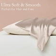 thumbnail image 6 of 2 PCS Satin Pillow Case Good Housekeeping Quality Tested Give You Soft Care 20.08*30 "(Champagne), 6 of 8