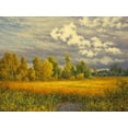 thumbnail image 2 of Adamov, Alexey 18x15 Gold Ornate Wood Framed with Double Matting Museum Art Print Titled - Clouds in Summer, 2 of 4