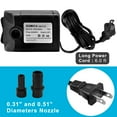 thumbnail image 5 of DOMICA 220 GPH  Small Submersible Pump ( 15W 800L/H ) for Pond, Water Feature, Aquariums, Hydroponics, Fountain 110V 60HZ, 5 of 8