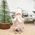 thumbnail image 1 of Nuevo Bonita muñeca de esquí de fibra de madera, adornos navideños, regalo de Año nuevo, decoración navideña para oficina, hogar, 1 of 4