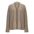 thumbnail image 6 of Bxsruta Womens Open Front Cardigan Long Sleeve Knit Sweater Chunky Casual Outerwear, 6 of 6