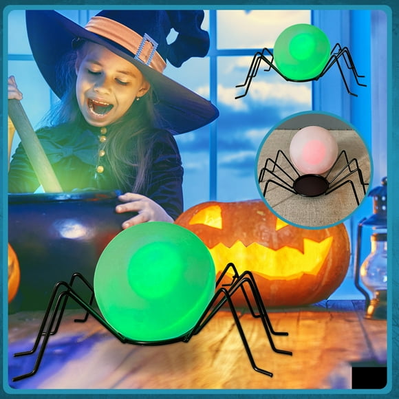 Up to 65% off Halloween Wrought Iron Color Changing Spider Lamp Wrought Iron Color Changing Creative Lighting